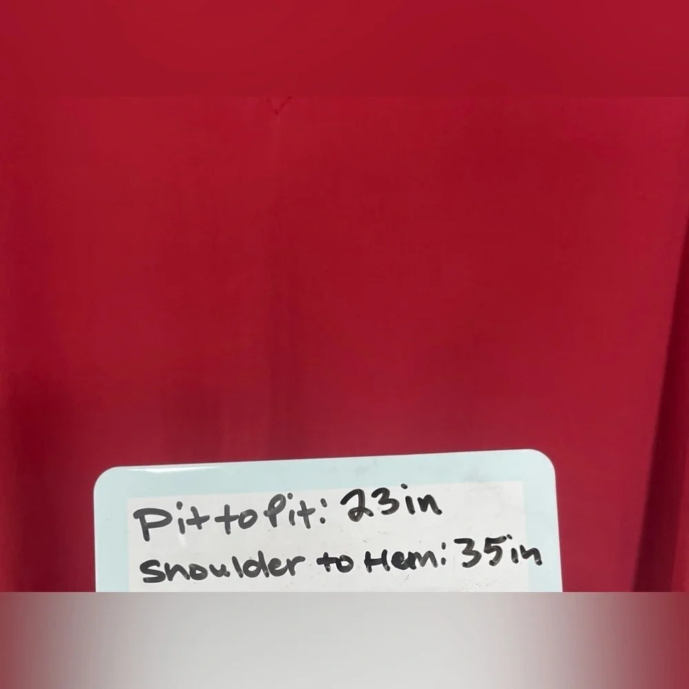 Madewell Bicoastal Tunic Dress Crimson Red Women’s Size Medium Oversized Relaxed - Picture 15 of 16